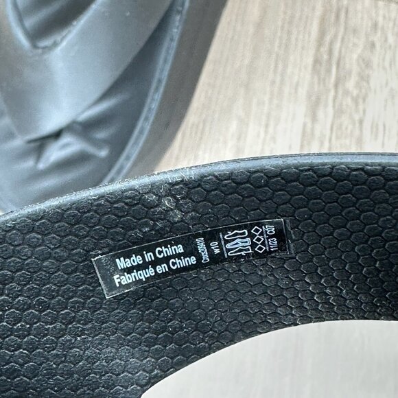 Crocs Getaway Platform Flip Flops Womens 10 Casual Comfort Sandals 209410 Black - Picture 12 of 12